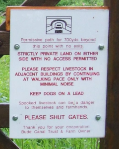 Permissive path sign